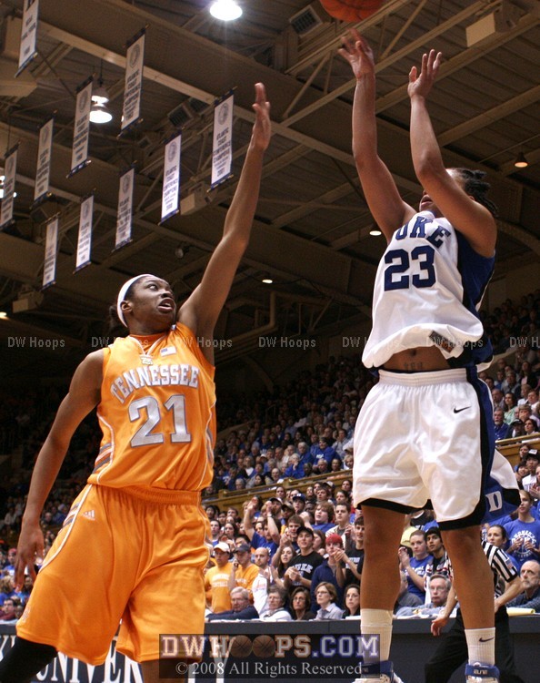 I suspect the visage of Vicki Baugh kept this baseline jumper from falling