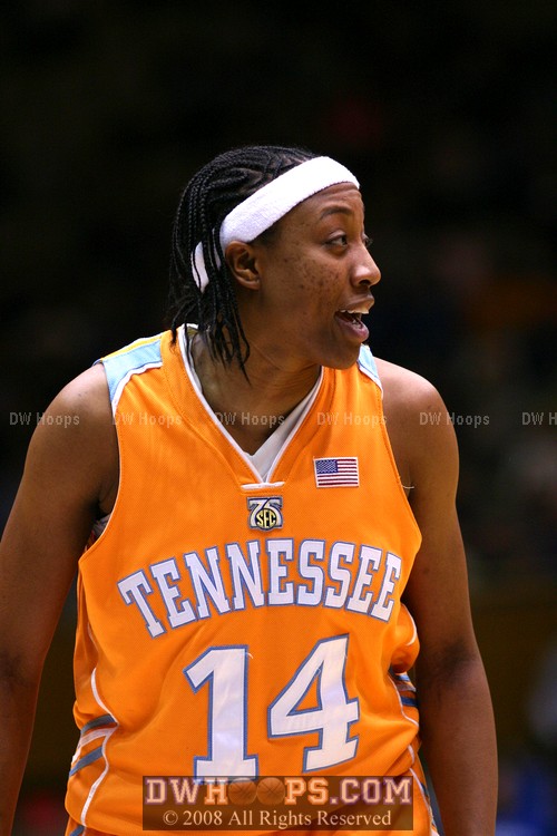 Alexis Hornbuckle on the line