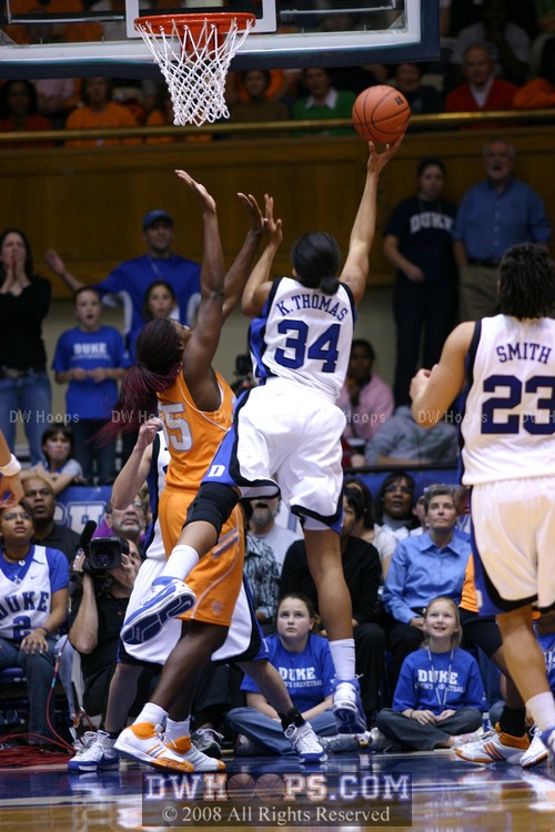 Krystal goes in for the layup, no good