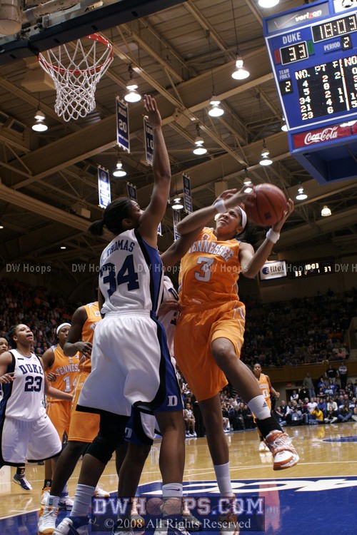 At the other end a frustration foul by Krystal, Candace got the three point play
