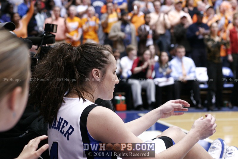 Abby falls to the floor after that Baugh drive