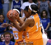 Immediately after the rebound, a held ball, Duke keeps it - 48-50 - 11:32 2nd