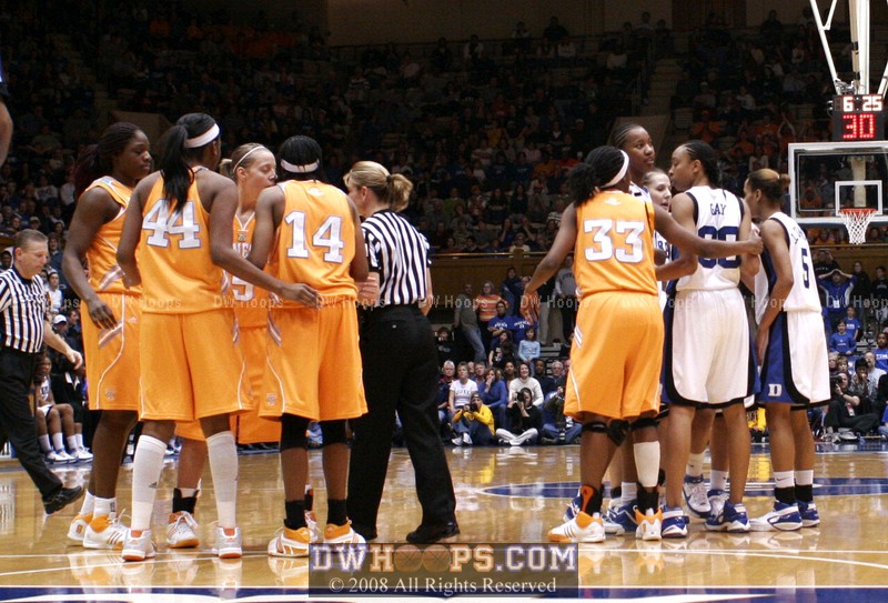 ...and more talk from Alberte, after Abby has fouled Hornbuckle, her fourth