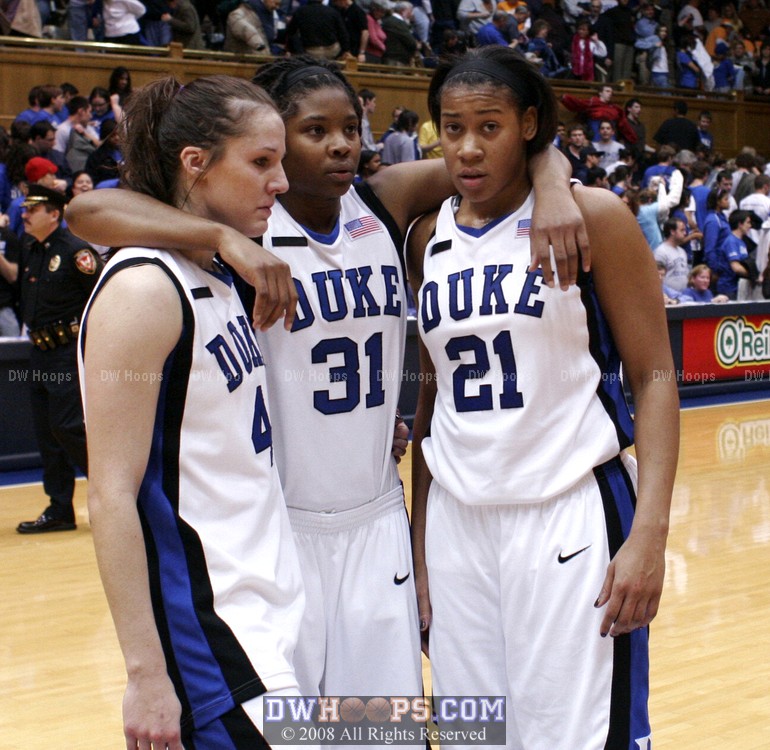 Midcourt after a tough loss