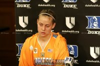 Angie Bjorklund had a very nice game for the Lady Vols - 13 pts and 3-6 from 3 - Postgame - 