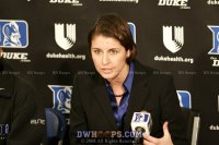Coach P during her opening statement - Postgame - 