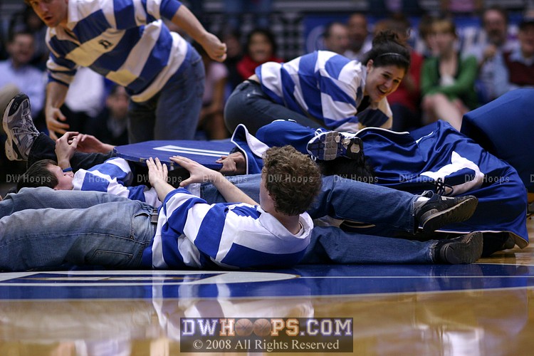 Band hijinks with the Blue Devil for "Wipe Out"