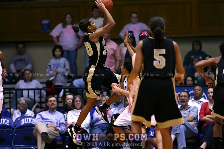 Wake called a good play, and while Brittany Waters missed the layup, Mekia Valentine got the board and eventually a bucket
