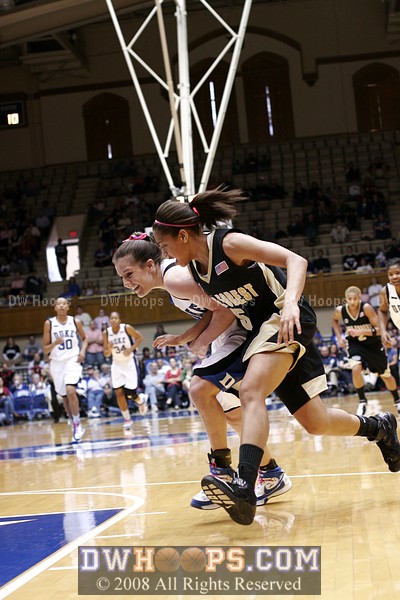 Abby goes towards the paint after a steal