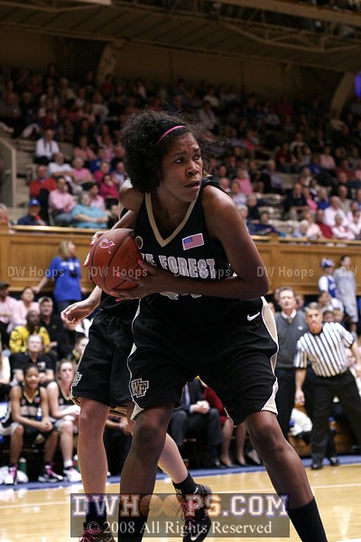 Mekia Valentine with a defensive board