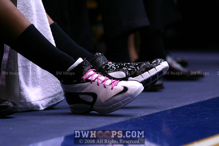 Pink laces for breast cancer awareness