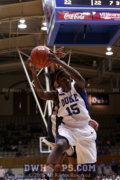 Bridgette Mitchell had 5 boards in 10 minutes including this defensive pulldown