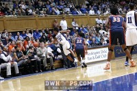 Keturah Jackson falls into the Cavs bench after an errant Jasmine Thomas pass - 10-6 - 15:07 1st