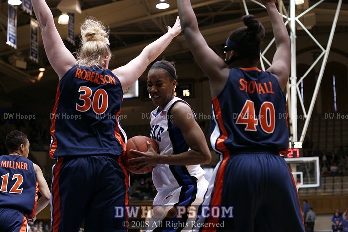 Sequence: Chante Black works for the 3 point play, then got a chest bump from Nish