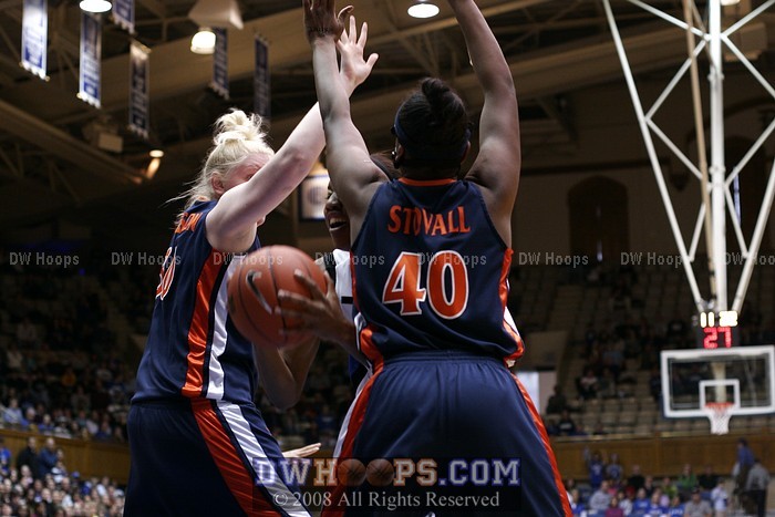 Sequence: Chante Black works for the 3 point play, then got a chest bump from Nish