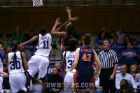No harm no foul as Monica Wright lays it in - 24-21 - 10:11 1st