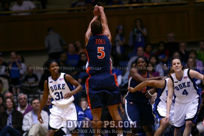 Even when not blanketed by KJ, Zoll could not find her shot
