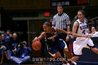 Sharnee Zoll dribbles away from Abby Waner -  - 