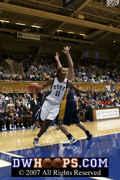 Same possession, after Carrem missed, Chante drove to the hoop...