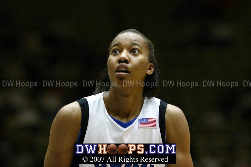 Chante Black at the line