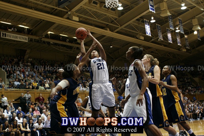 Joy Cheek converts yet another second chance basket for Duke