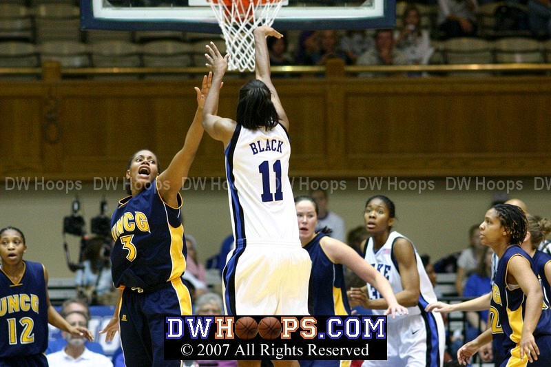 ...to an open Chante Black showing off her range.  Assist #7 for Waner, Duke up by 40.