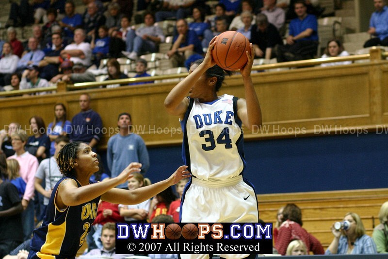 A tough afternoon for UNC-G as Krystal Thomas isn't about to let down her guard