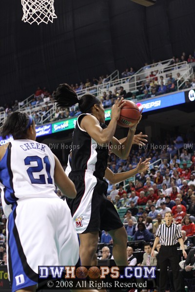 Maryland outrebounded Duke 17-12 in the first half