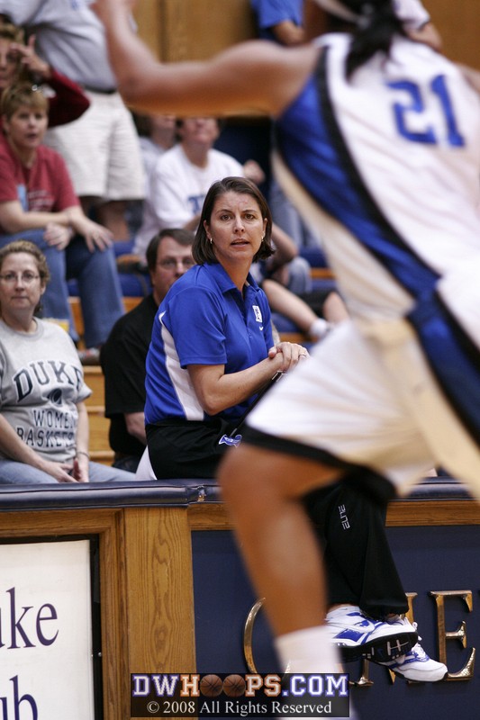 Coach McCallie encouraging the White break