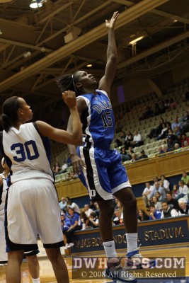 Bridgette Mitchell puts up a shot in the lane -  - 