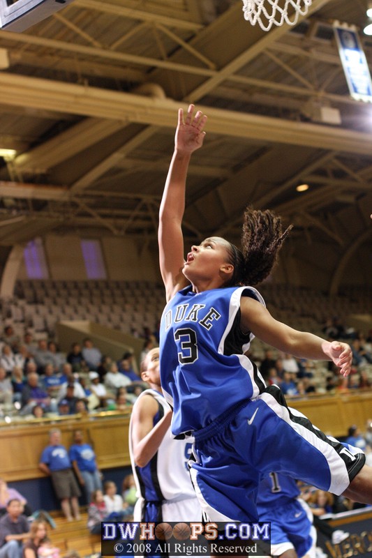 Shay Selby with a fast break layup