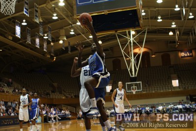 Bridgette Mitchell takes it to the goal -  - 