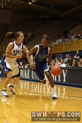 KJ tries to dribble around Abby -  - 