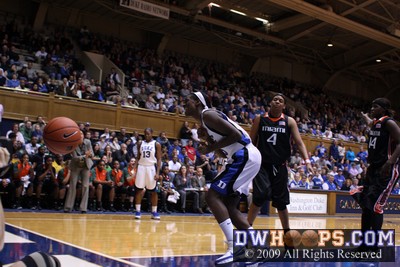Bridgette Mitchell feels the pain of a Duke turnover -  - 