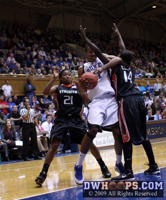 Miami defenders swarm Chante Black