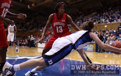 Abby Waner lays out for a steal