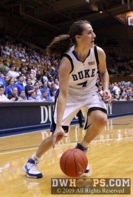 Abby Waner dribbles towards the paint -  - 