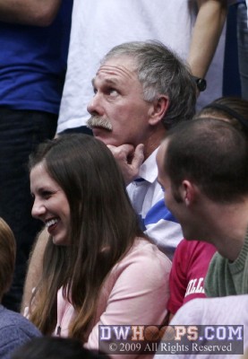 Tim and Emily Waner in the stands after Abby's big play -  - 