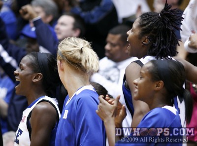 Reaction from the Duke bench