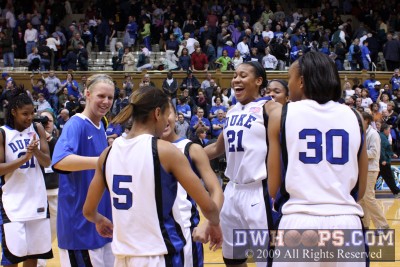 Postgame celebration from Joy Cheek
