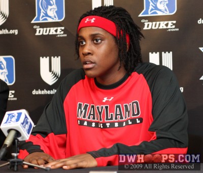 Lynetta Kizer credited her teammates for giving her the confidence to go up against All-American Chante Black -  - 