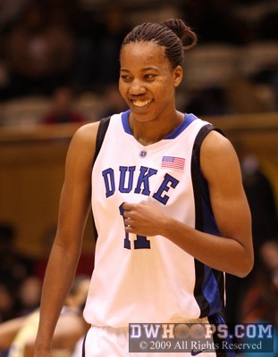 Chante Black laughs after Abby has said something funny in passing