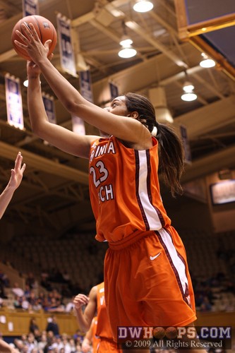 Brittany Gordon goes to the goal
