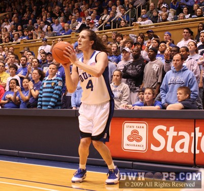 A questioning look and not nearly square feet from Abby Waner before this missed three pointer.  Waner finished the half 1-8 from the field.