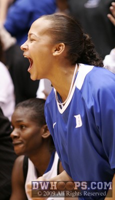 Shay Selby joins the Cameron crowd screaming at the tops of their lungs