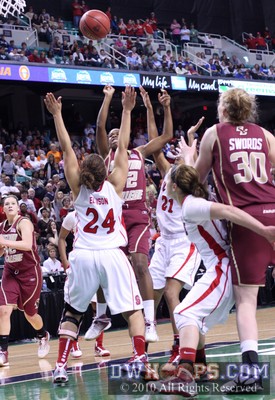 Brittany Johnson is back in the game for BC, but too late.  When she went out, BC lost their way and never found it again. -  - 