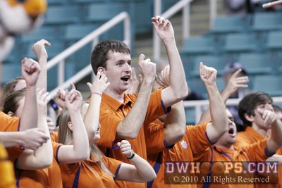 The Clemson Band tries to distract an NC State free throw shooter -  - 
