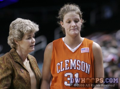 A disappointed Lindsey Mason comes off the floor after a tough stretch -  - 