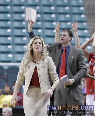 Kellie and Jon Harper on the NC State sideline -  - 