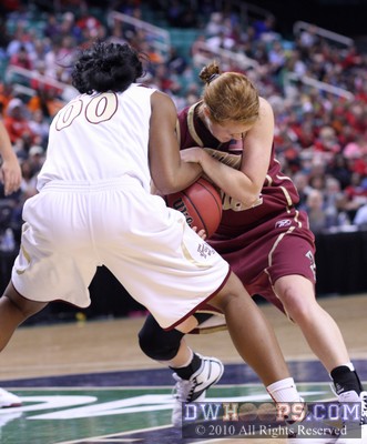 Mickel Picco (right) ties up Chastity Clayton -  - 